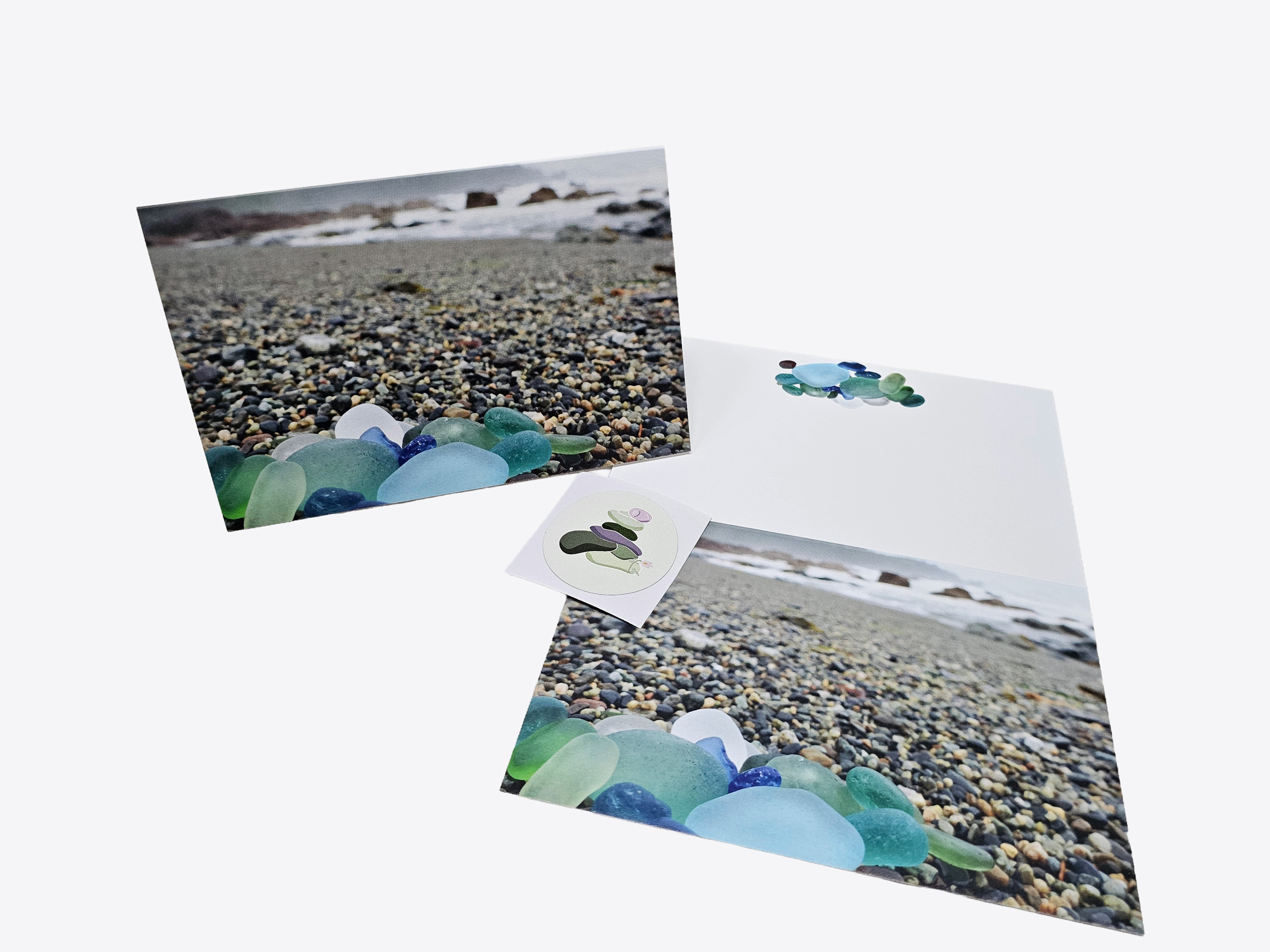 Seaglass Greeting Card Matte