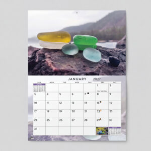2027 Seaglass Monthly Wall Calendar