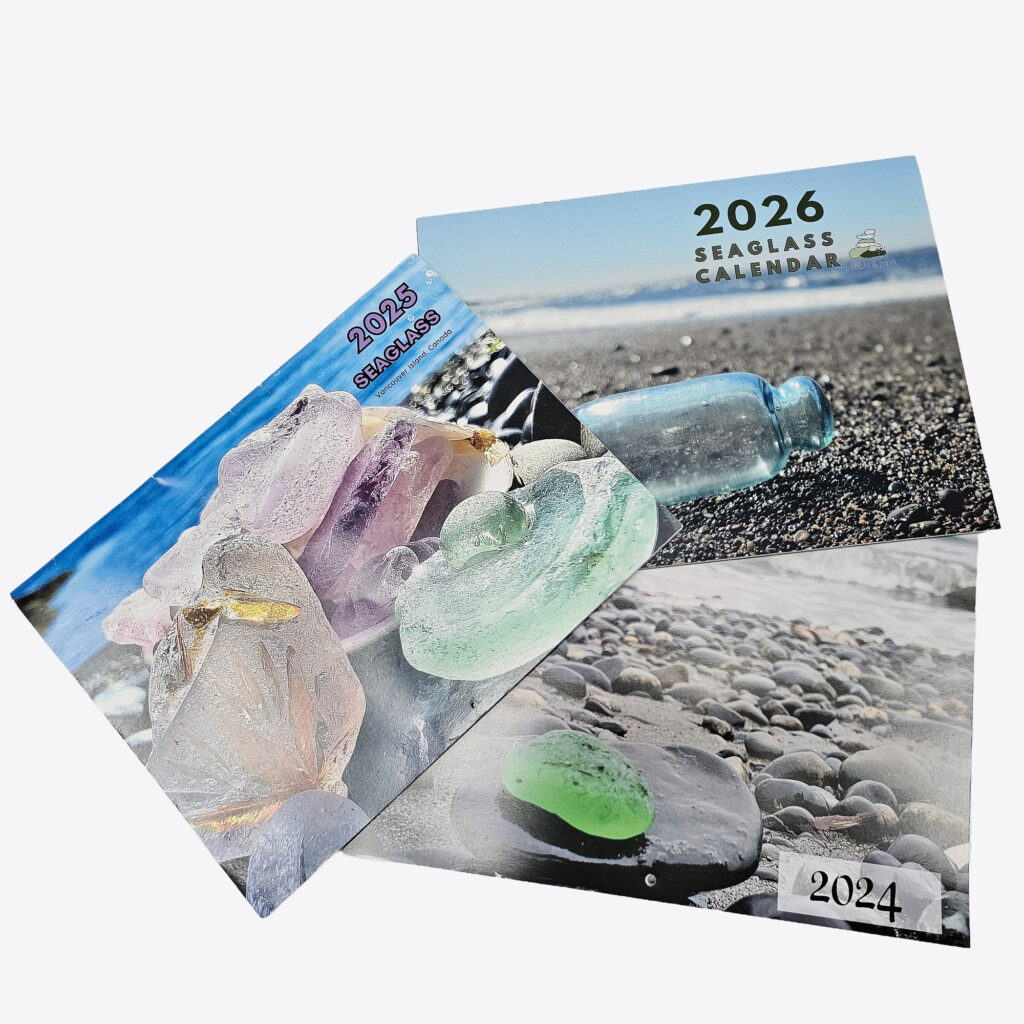 Past-Year Seaglass Monthly Wall Calendar
